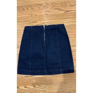 Denim Zip Skirt, 27